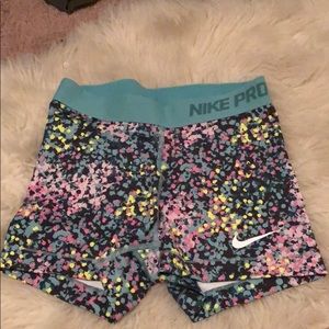 Nike pro spandex shorts size small